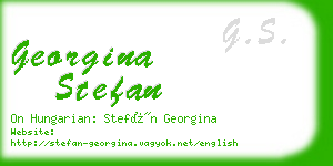 georgina stefan business card